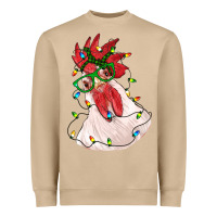 Mushroom christmas rooster with lights Heavyweight Sweatshirt - RanaPortraitStore