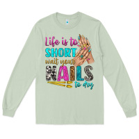 Matcha life is to short wait your nails to dry bbs Long Sleeve Tee - BundleAndBundleShop