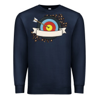 Navy custom name archery Premium Sweatshirt - MaliasSmallBusiness