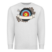 Oatmeal Heather custom name archery Premium Sweatshirt - MaliasSmallBusiness