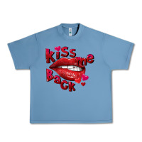 Pebble Blue kiss me back Urban Heavy Tee - FaDigitalArtStudio