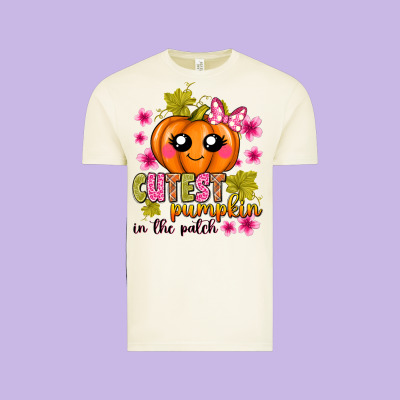 Cutest Pumpkin In The Patch Vintage Tee Designed By Texasbilliewilder