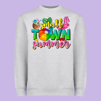 Small Town Summer Tbw Heavyweight Sweatshirt Designed By Texasbilliewilder