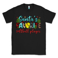 Black santa s favorite softball player Classic Tee - JahusDesignShop