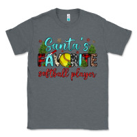 Charcoal Heather santa s favorite softball player Classic Tee - JahusDesignShop