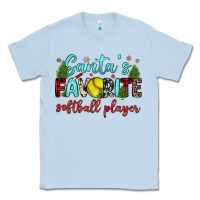 Dusty Blue santa s favorite softball player Classic Tee - JahusDesignShop