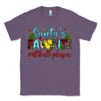 Lavender santa s favorite softball player Classic Tee - JahusDesignShop