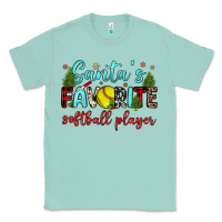 Seafoam santa s favorite softball player Classic Tee - JahusDesignShop