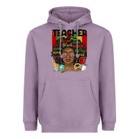 Lavender black woman teacher Heavyweight Hoodie - MaliasSmallBusiness