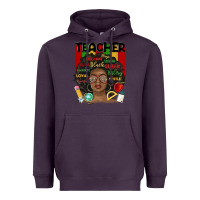 Plum black woman teacher Heavyweight Hoodie - MaliasSmallBusiness