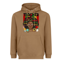 Toasted Coconut black woman teacher Heavyweight Hoodie - MaliasSmallBusiness