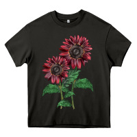 Asphalt 2 Chocolate sunflower Heavy Core Tee - LillyAllenDesigns