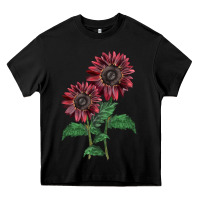 Black 2 Chocolate sunflower Heavy Core Tee - LillyAllenDesigns