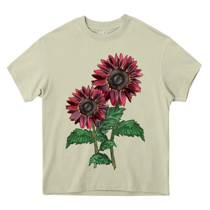 2 Chocolate Sunflower Heavy Core Tee by LillyAllenDesigns | Teevron