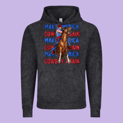 Vintage Hoodie make america cowboy again