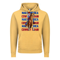 Vintage Mustard make america cowboy again Vintage Hoodie - texasbilliewilder