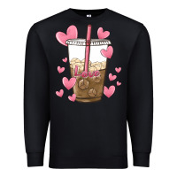 Black valentine coffee lover Premium Sweatshirt - MaliasSmallBusiness