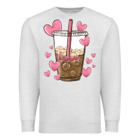 Oatmeal Heather valentine coffee lover Premium Sweatshirt - MaliasSmallBusiness