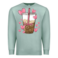 Seafoam valentine coffee lover Premium Sweatshirt - MaliasSmallBusiness