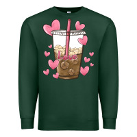 Sports Green valentine coffee lover Premium Sweatshirt - MaliasSmallBusiness