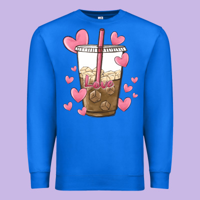 Valentine Coffee Lover Premium Sweatshirt Designed By Maliassmallbusiness