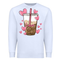 White valentine coffee lover Premium Sweatshirt - MaliasSmallBusiness