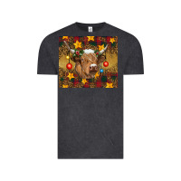 Vintage Black christmas highland cow tumbler Vintage Tee - RanaPortraitStore