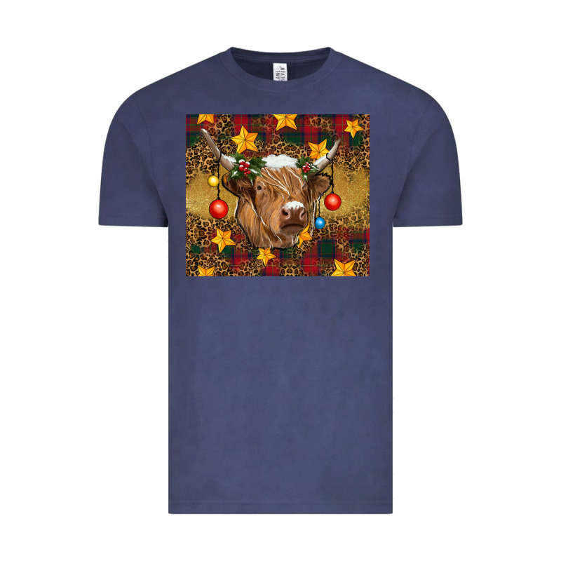 Christmas Highland Cow Tumbler Vintage Tee by RanaPortraitStore | Teevron