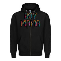 Black boy mama Zipper Hoodie - JahusDesignShop