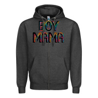 Charcoal Heather boy mama Zipper Hoodie - JahusDesignShop