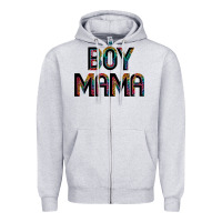 Heather Grey boy mama Zipper Hoodie - JahusDesignShop