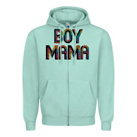 Seafoam boy mama Zipper Hoodie - JahusDesignShop