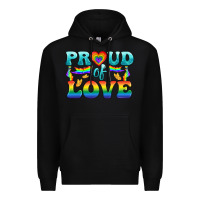 Black Lgbtq Proud Of Love Premium Hoodie - BundleAndBundleShop
