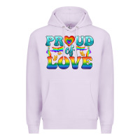 Lilac Lgbtq Proud Of Love Premium Hoodie - BundleAndBundleShop