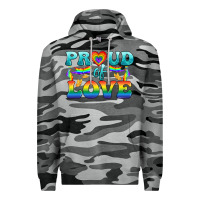 Slate Camo Lgbtq Proud Of Love Premium Hoodie - BundleAndBundleShop