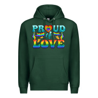 Sports Green Lgbtq Proud Of Love Premium Hoodie - BundleAndBundleShop