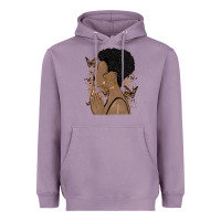 Lavender black woman praying Heavyweight Hoodie - MaliasSmallBusiness