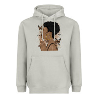 Moon Dust black woman praying Heavyweight Hoodie - MaliasSmallBusiness