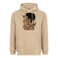 Mushroom black woman praying Heavyweight Hoodie - MaliasSmallBusiness