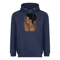 Navy black woman praying Heavyweight Hoodie - MaliasSmallBusiness