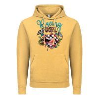 Vintage Mustard racing girl Vintage Hoodie - JahusDesignShop