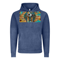 Vintage Denim Blessed cros sunflowers Vintage Hoodie - RanaPortraitStore
