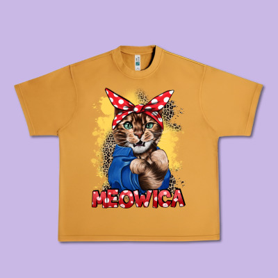 Meowica 4th Of July Urban Heavy Tee Designed By Cowgirlartshop
