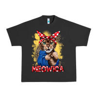 Pigment Black Meowica 4th of july Urban Heavy Tee - CowGirlArtShop