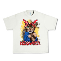 Pistachio Meowica 4th of july Urban Heavy Tee - CowGirlArtShop