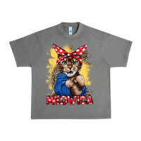 Tornado Meowica 4th of july Urban Heavy Tee - CowGirlArtShop