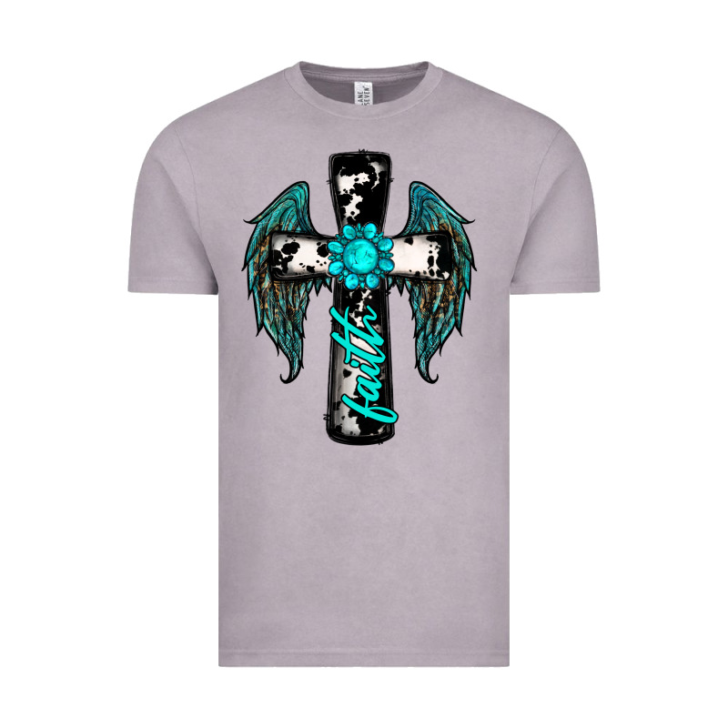 Cross Faith Gemstone Wings Vintage Tee by RanaPortraitStore | Teevron