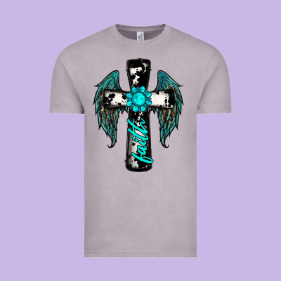 Cross Faith Gemstone Wings Vintage Tee Designed By Ranaportraitstore