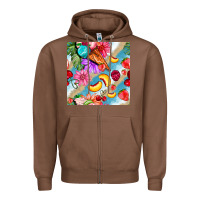 Chestnut flowers ice cream fruit Zipper Hoodie - BundleAndBundleShop