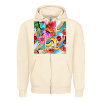 Sandshell flowers ice cream fruit Zipper Hoodie - BundleAndBundleShop